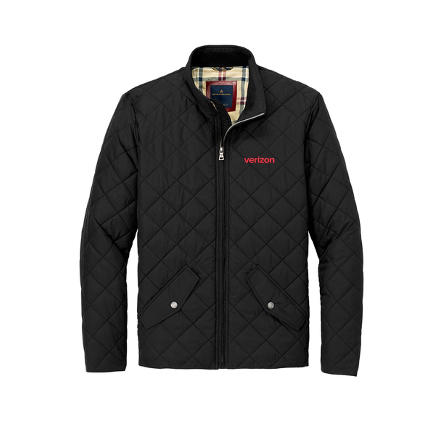 Brooks Brothers Mens Quilted Button Jacket - Black