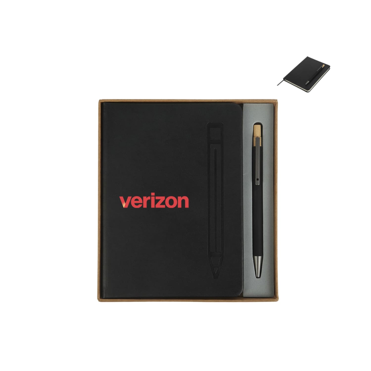 Magnetic Journal & Recycled Pen - Black